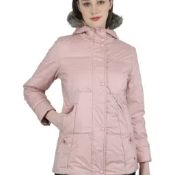 Monte Carlo Baby Pink Regular Fit Hooded Jacket-picture-11