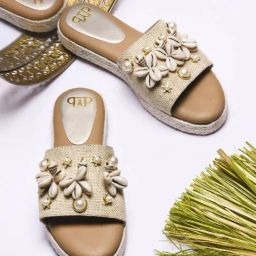 The White Pole Women's Beige Espadrille Sandals-picture-13