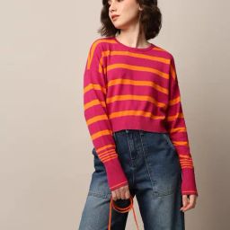 Only Pink Striped Pullover-image-26