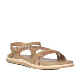 Bata Women's Beige Ankle Strap Sandals-image-29