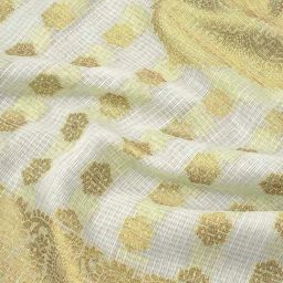 Soch Cream Woven Pattern Dupatta image 4