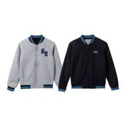 United Colors of Benetton Kids Multicolor Solid Full Sleeves Reversible Jacket-picture-10
