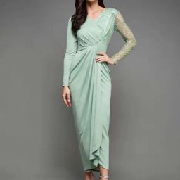 Miss Chase Green Embellished Maxi Dress-image-42