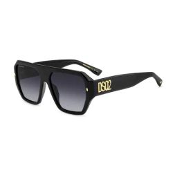 DSQUARED2 Grey Square Sunglasses for Men-image-5