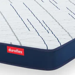 Duroflex Navy & White Foam Edge Dual Comfort Mattress - King Size (77.99 L x 72 W x 4 H in.) image 2