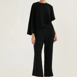 FEMMELLA Black Regular Fit Solid Jumpsuit-image-38