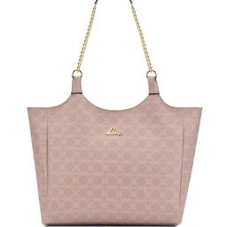 Lavie Ethnic Motifs Printed Structured Tote Bag with Quilted-13