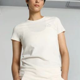 Puma Cream Cotton Sports T-Shirt-image-30