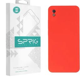 Sprig TPU Matte Back Cover for Mi Redmi 9A (Red)-image-74