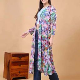 Cation Multicolored Printed Shrug image 4