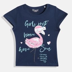 Eteenz Girls Premium Cotton Graphic Printed T-shirt-image-94