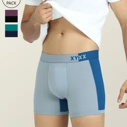 XYXX Multicolor Micro Modal Trunks - Pack of 3 image 1