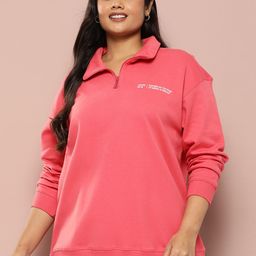 Sztori Plus Size Half Zipper Sweatshirt-picture-44