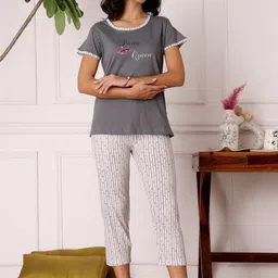 Bodycare Women Pure Cotton Printed Night suit-picture-33