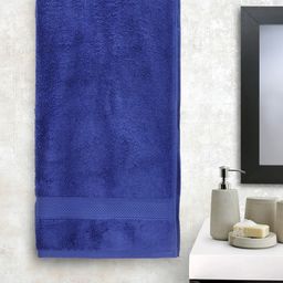 Portico New York Navy Blue Cotton Bath Towel-image-50