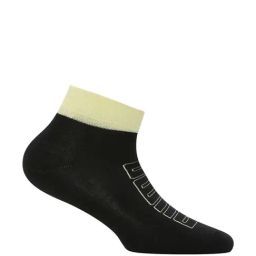 Puma Black & Green Cotton Color Block Socks Set of 1-34