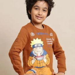 Kidsville Boys Rust Character Based Full Sleeves Sweatshirt-picture-20