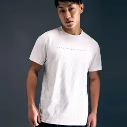 Pepe Jeans Ecru White Slim Fit Printed Sports T-Shirt-image-98