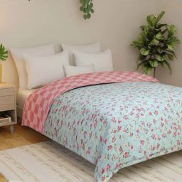 Florida CS-Flyn Green Cotton Blend 180 TC King Size Comforter & Bedsheet with 2 Pillow Covers-image-18