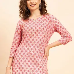 NEESH Floral Printed Pure Cotton Kurti-picture-45