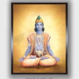 Indian Classic Art Multicolor Canvas Abstract Wall Art-image-94