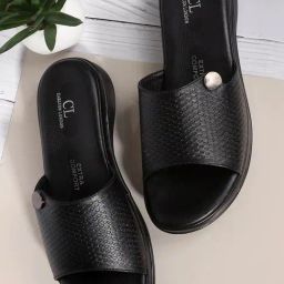 Carlton London Women's Black Casual Wedges-picture-8