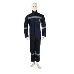 HEAPRO High Reflective Protective Coverall Standard Comfort Fabric 170 GSM Blue Size L, HOO-02 (Pack of 50)-image-73