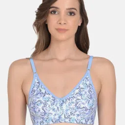mod & shy Blue Printed Full Coverage Bra image 1
