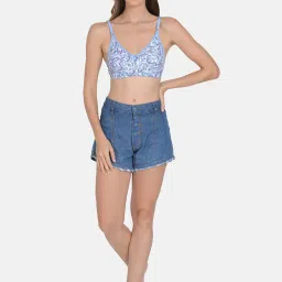 mod & shy Blue Printed Full Coverage Bra image 5