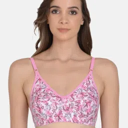 mod & shy Pink & Yellow Printed Full Coverage Bra - Pack Of 2 image 4