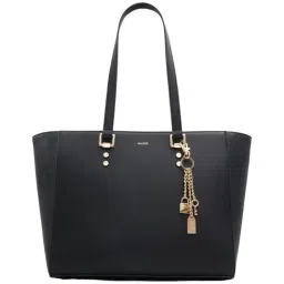 Aldo Black Solid Large Shoulder Handbag-12