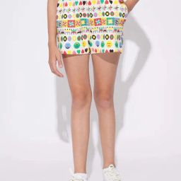 VERO MODA GIRL Kids Cloud Dancer Cotton Printed Shorts-image-23