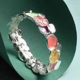 Sohi Women's Multicolour Metallic Tree Bracelet-43