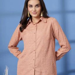 Melon By plusS Pink Plain Shirt-image-70