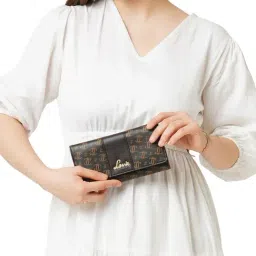 Lavie Trifiano Choco Logo Large Tri-Fold Wallet-image-40