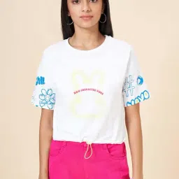 Coolsters by Pantaloons Kids White & Blue Printed T-Shirt-picture-2