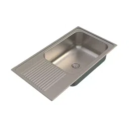 Carysil Vogue Single Bowl Kitchen Sink Drainer Size 40x20x8 inch Matt Finish VSM40208-picture-29
