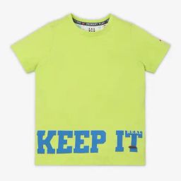 Ed-a-Mamma Kids Green Printed T-Shirt-image-89