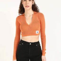 Calvin Klein Jeans Orange Slim Fit Top-picture-28