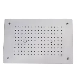 Aquieen 10x15 inch Round Stainless Steel Silver Wall Mount Overhead Shower, AQN 253-image-85