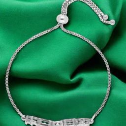 crash.club by CKC Sterling Silver Asymmetrical Emerald Bracelet for Women-picture-14