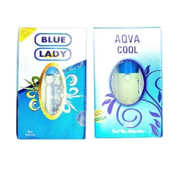 RAVIOUR LIFESTYLE Set Of 2 Blue Lady & Aqua Cool Roll On Attar - 8 ml Each-15