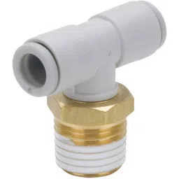 SMC Branch Tee Fitting 1/8 inch (3.1 mm) Connection Screw and 4 mm Tube Size, KQ2T04-01AS-19