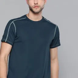HRX By Hrithik Roshan Racketsport Men Moonlit Ocean Rapid-Dry Solid Tshirts-image-16
