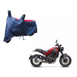 Auto Pearl Waterproof Two Wheeler Cover For Benelli Leoncino (Red & Blue)-image-83
