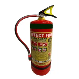 DETECT FIRE 9 Kg Fire Extinguisher Kitchen Type Wet Chemical Squeeze Grip Mild Steel Body Red-38