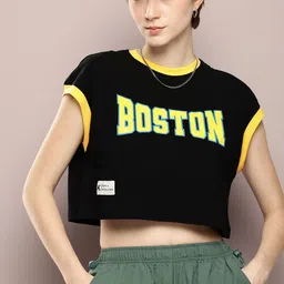 Kook N Keech Women Typography Printed Round Neck Cotton T-shirt-image-86