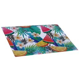 Kuber Industries 6-Pcs Green & Yellow Printed Table Placemats image 2