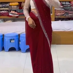 Moda Rapido Beads and Stones Embellished Saree-image-6