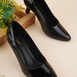 Dollphin Women Black Heels-23
